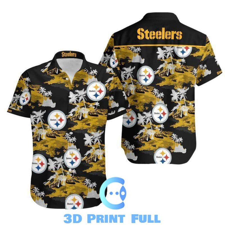 Beach Shirt Pittsburgh Steelers Hawaii 3D Shirt Tnt 00415 Hws Combo Beach StirtShirt