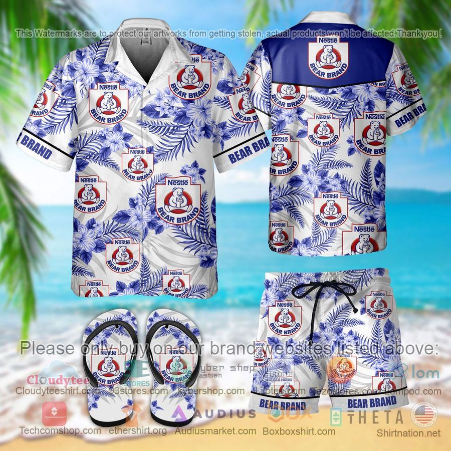 Bear Brand Hawaiian Shirt, Short   StirtShirt