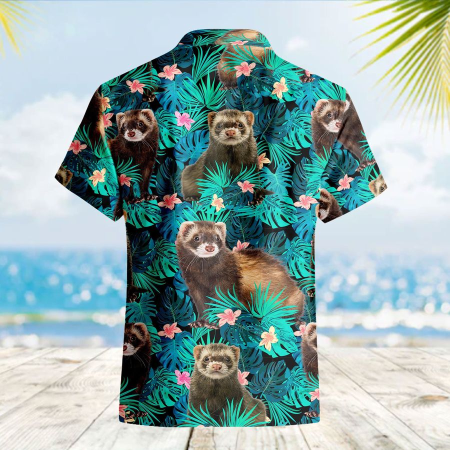 Bear Tropical Animal Pot Leaf Hawaiian Shirt StirtShirt