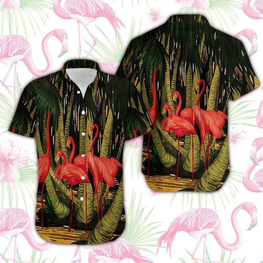 Beautiful Flamingo Coconut For Men For Women Hw2547 Hawaiian Shirt Pre13537, Hawaiian Shirt, Beach Shorts, One Piece Swimsuit, Polo Shirt StirtShirt