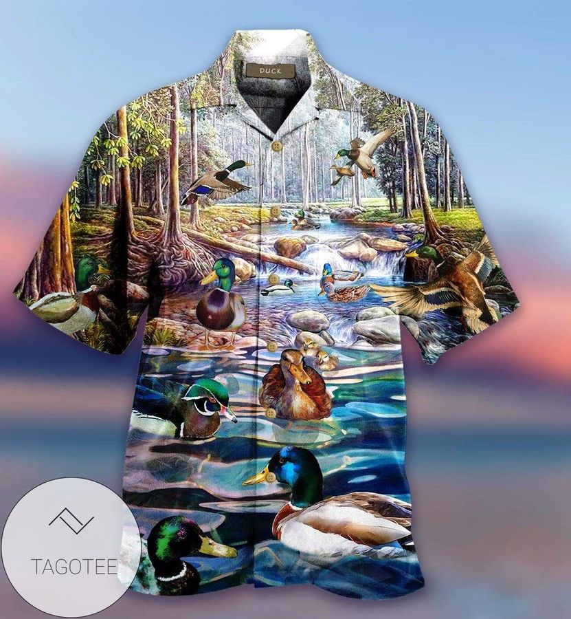 Beautiful Mallard Unisex Hawaiian Aloha Shirts StirtShirt