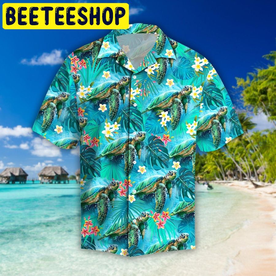 Beautiful Tropical Turtles Hawaiian Shirt StirtShirt