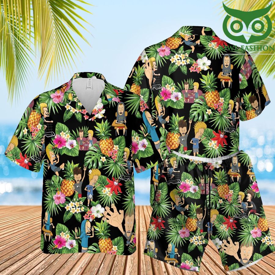 Beavis And Butt Head Hawaii Style Hawaiian Outfit StirtShirt