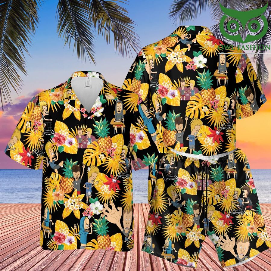 Beavis And Butt Head Tropical Summer Hawaiian Outfit StirtShirt