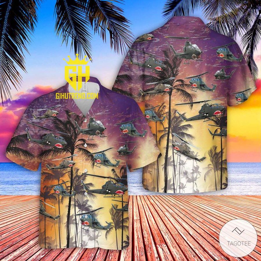 Bell Ah 1 Cobra Tropical Hawaiian Shirt And Hawaiian Shorts StirtShirt