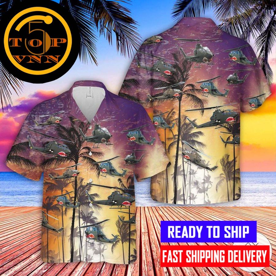 Bell Ah 1 Cobra Tropical Hawaiian Shirt StirtShirt