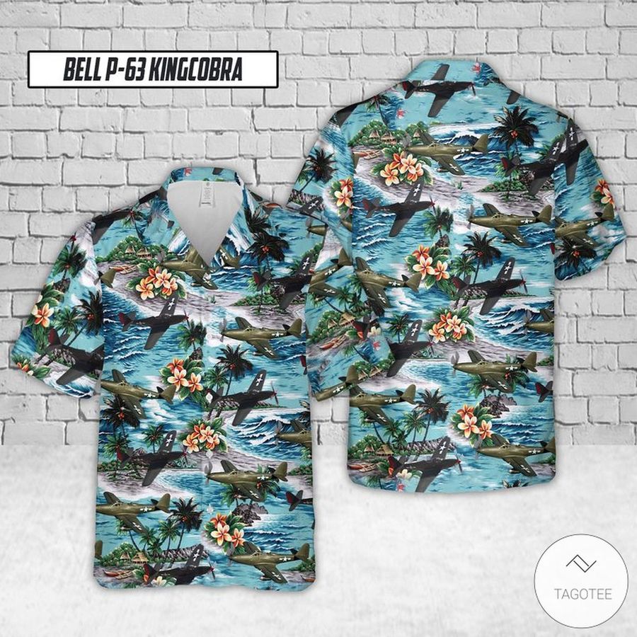 Bell P 63 Kingcobra Hawaiian Shirt StirtShirt