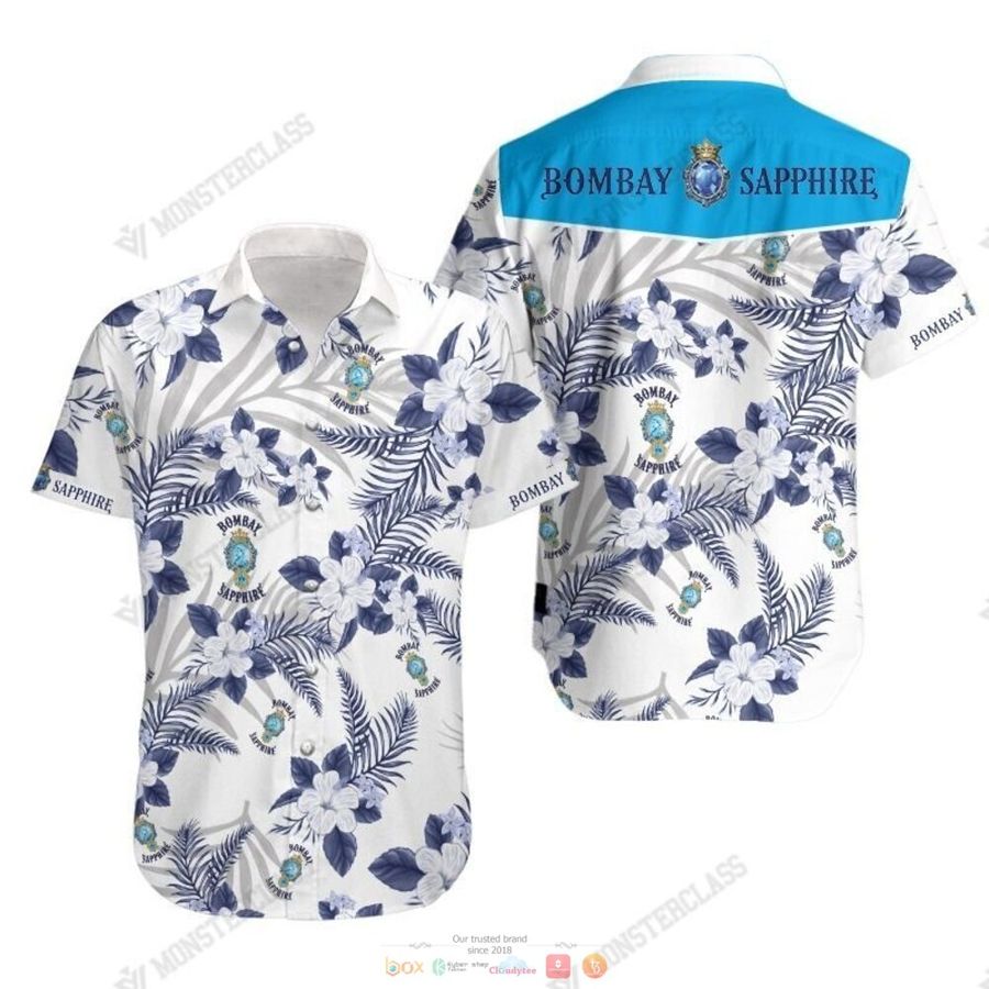 Best Bombay Sapphire Tropical Plant Hawaiian Shirt StirtShirt