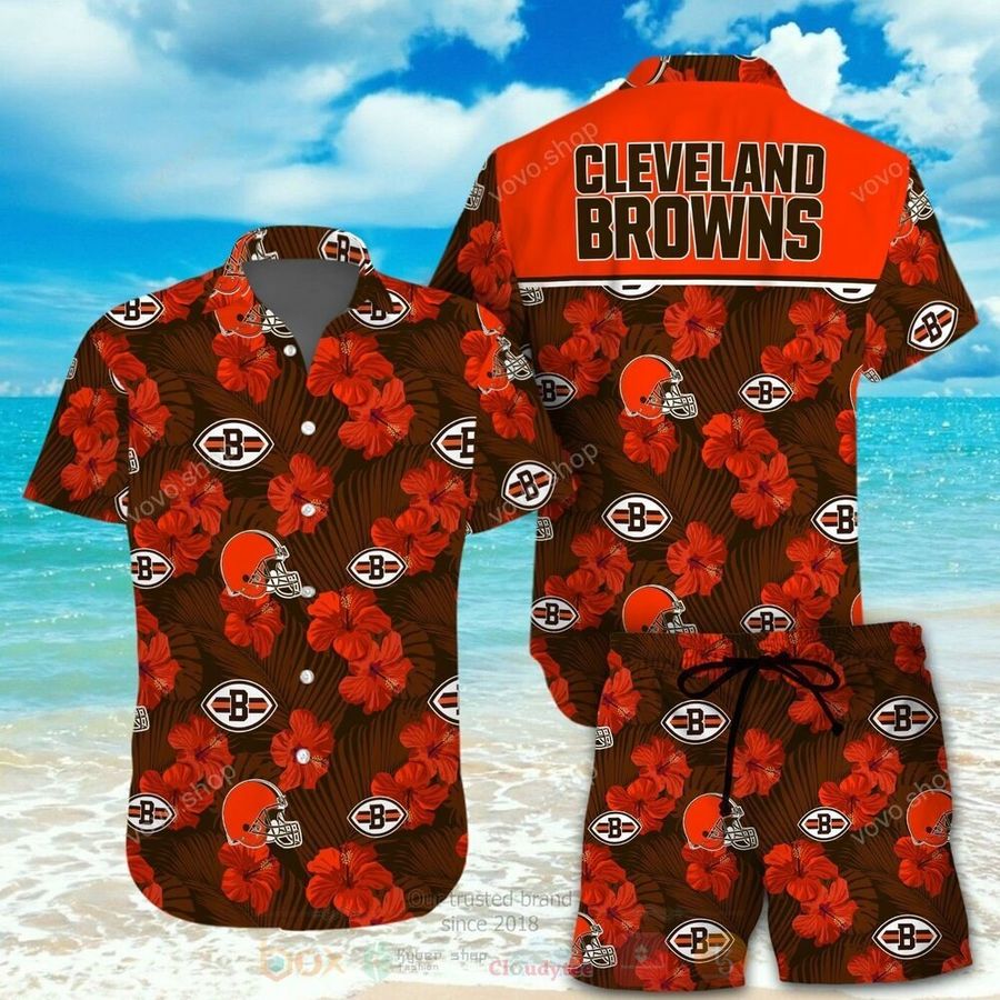 Best Cleveland Browns 3D All Over Printed Hawaiian Shirt Short StirtShirt