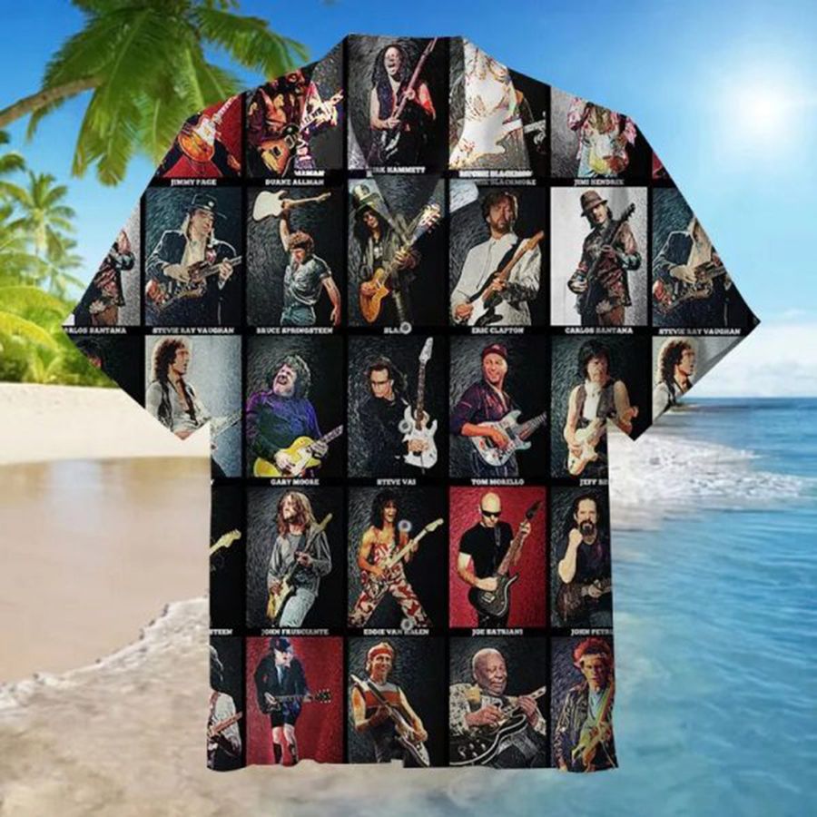 Best Guitarist Guitarist Musician Guitar Player Music Lover Cowboy Beach Hawaii Shirt StirtShirt