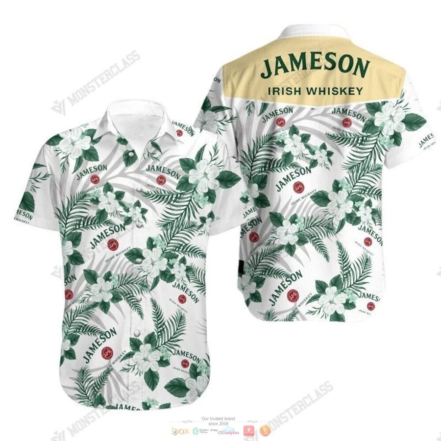 Best Jameson Irish Whiskey Tropical Plant Hawaiian Shirt StirtShirt