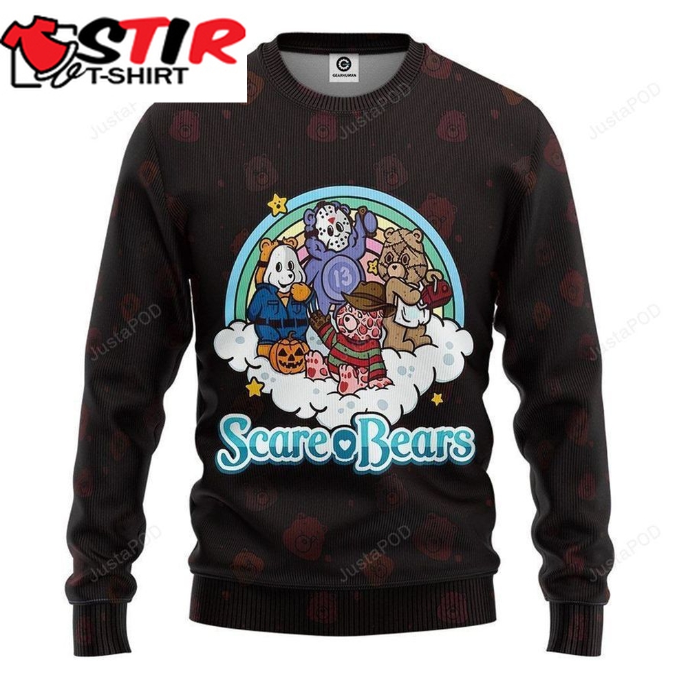 3D Care Bears Halloween Sweatshirt Ugly Sweater Ugly Sweater Christmas