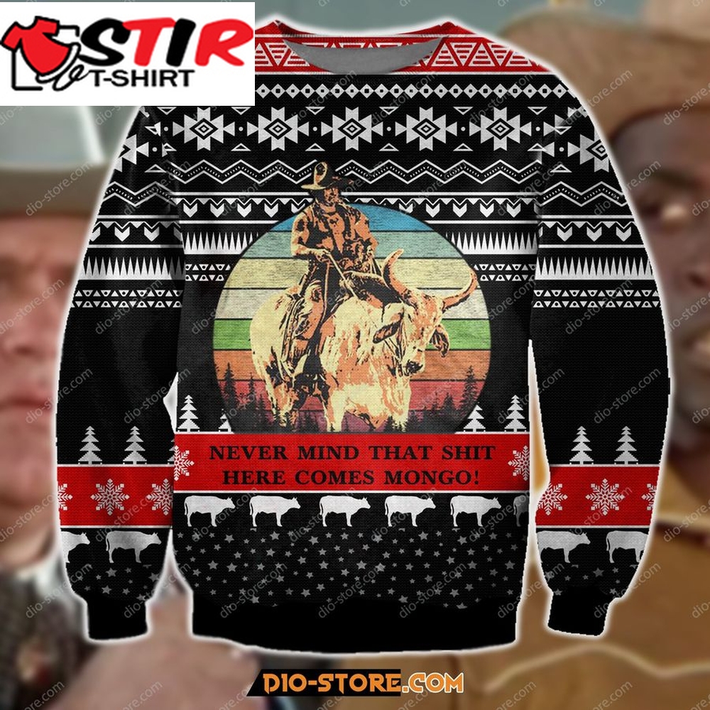 Blazing Saddles 3D Print Ugly Christmas Sweatshirt Hoodie All Over Printed Cint10029, All Over Print, 3D Tshirt, Hoodie, Sweatshirt, Long Sleeve