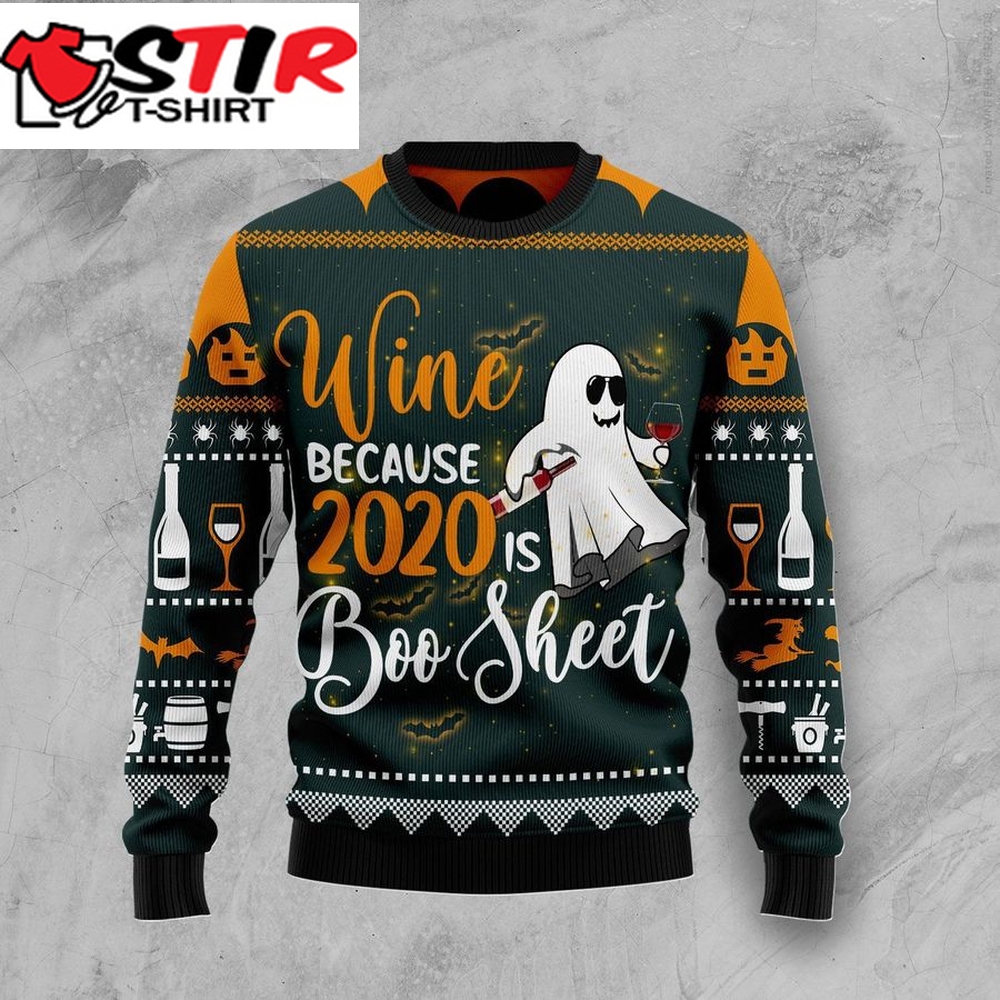 Boo Wine Halloween Ugly Christmas Sweater, All Over Print Sweatshirt, Ugly Sweater, Christmas Sweaters, Hoodie, Sweater
