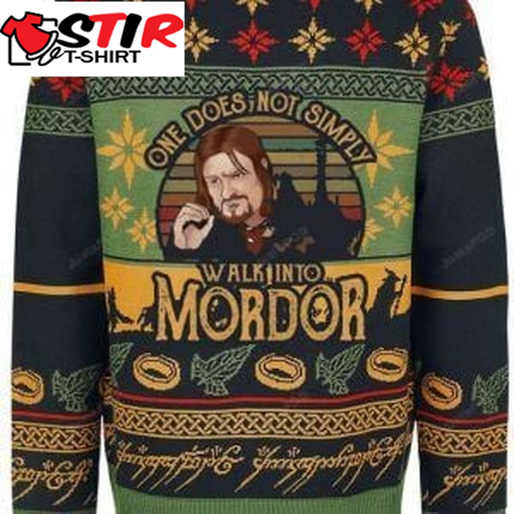 Boromir One Does Not Simply Walk Into Mordor Ugly Christmas