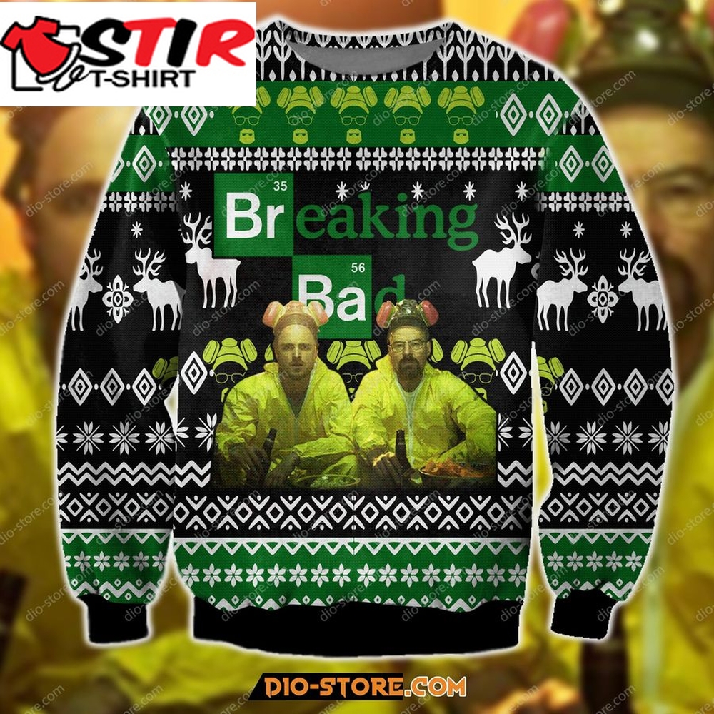Breaking Bad 3D Print Ugly Christmas Sweatshirt Hoodie All Over Printed Cint10084, All Over Print, 3D Tshirt, Hoodie, Sweatshirt, Long Sleeve