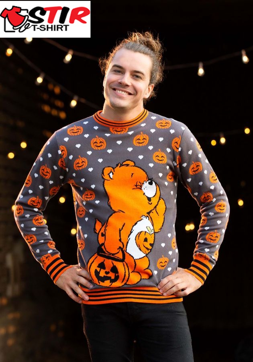 Care Bears Trick Or Sweet Bear Halloween Sweater For Adults
