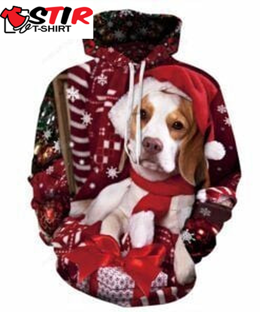 Christmas Dog 3D All Over Print Hoodie Zip Up Hoodie Ugly