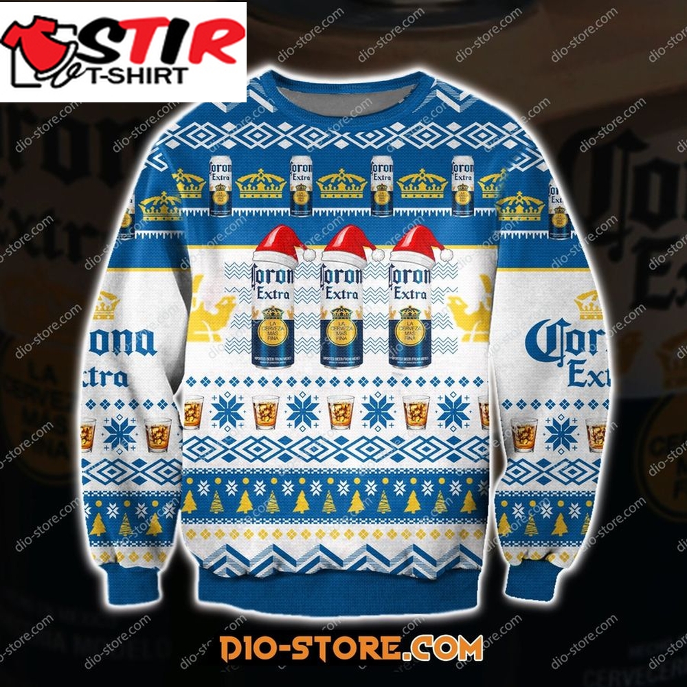 Corona Extra Beer 3D All Over Print Ugly Christmas Sweatshirt Hoodie All Over Printed Cint10338, All Over Print, 3D Tshirt, Hoodie, Sweatshirt