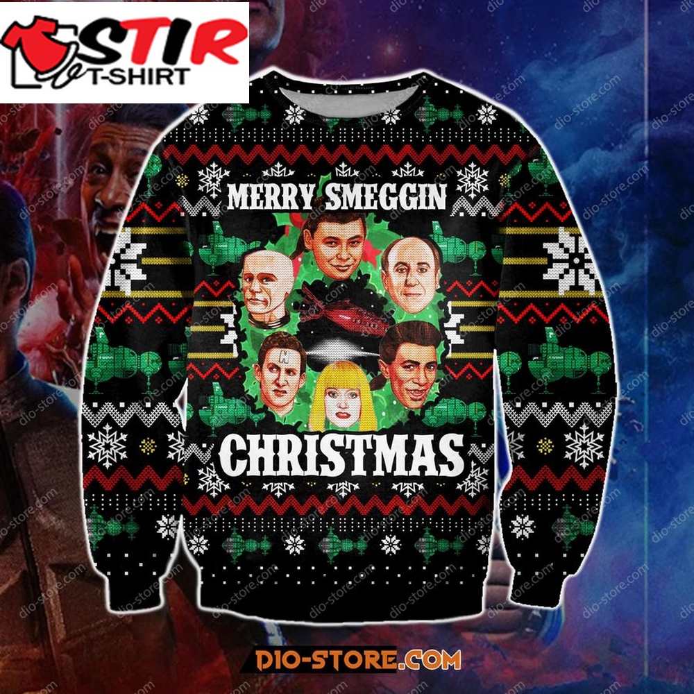 Dave Lister 3D Print Knitting Pattern Ugly Christmas Sweatshirt Hoodie All Over Printed Cint10157, All Over Print, 3D Tshirt, Hoodie, Sweatshirt