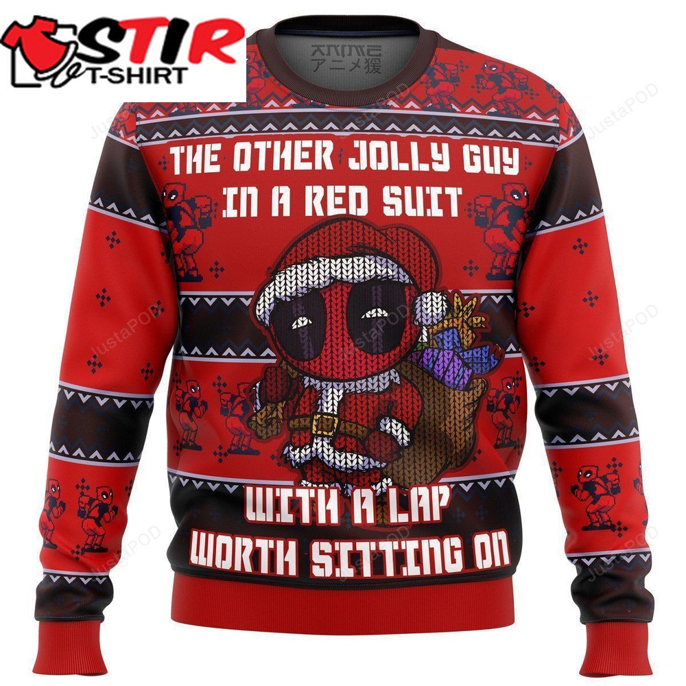 Deadpool The Other Jolly I A Red Suit Ugly Christmas