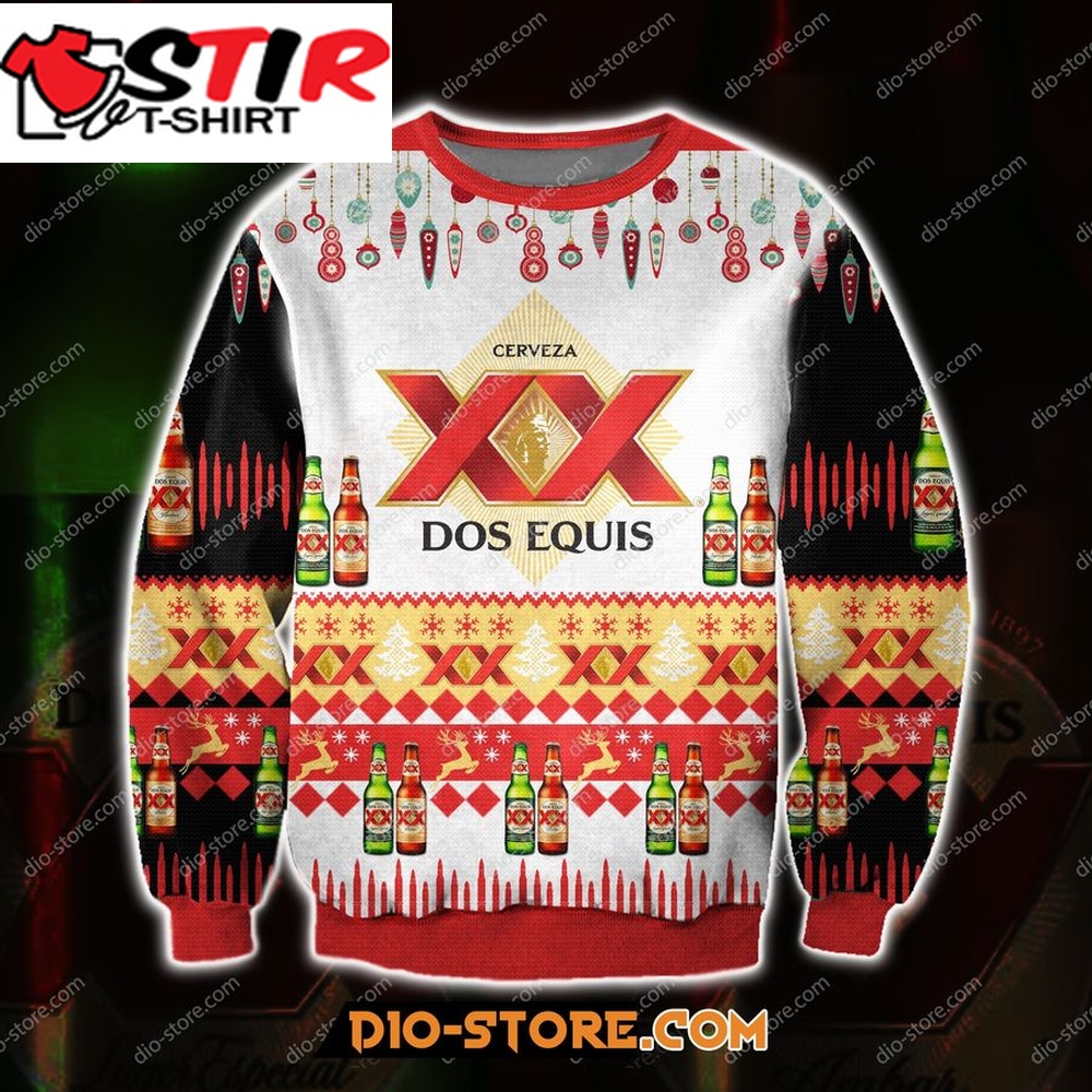 Dos Equis Beer 3D All Over Print Ugly Christmas Sweatshirt Hoodie All Over Printed Cint10333, All Over Print, 3D Tshirt, Hoodie, Sweatshirt