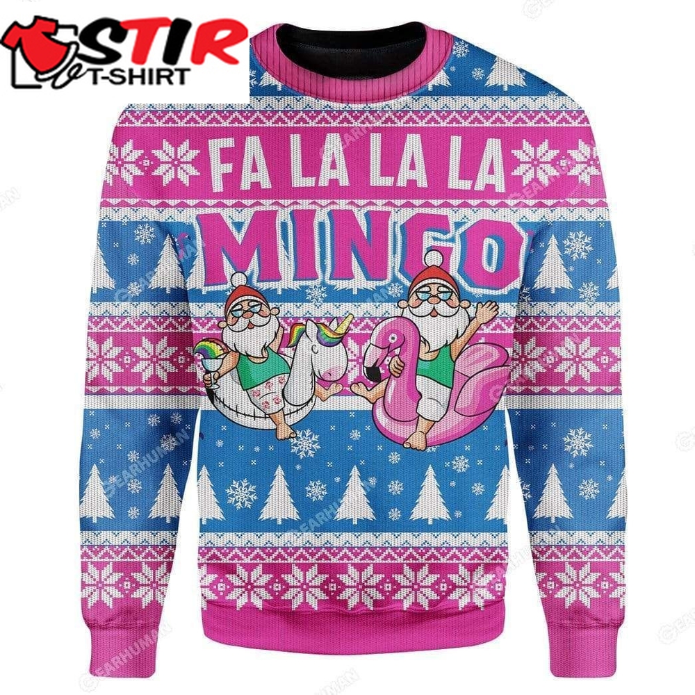 Fa La La La Mingo Santa For Unisex Ugly Christmas