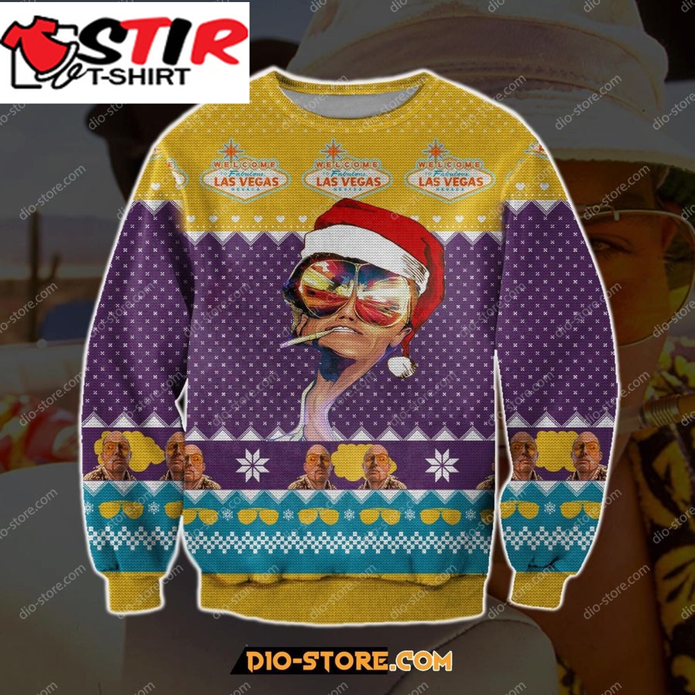 Fabulous Las Vegas 3D Print Ugly Christmas Sweatshirt Hoodie All Over Printed Cint10124, All Over Print, 3D Tshirt, Hoodie, Sweatshirt, Long Sleeve