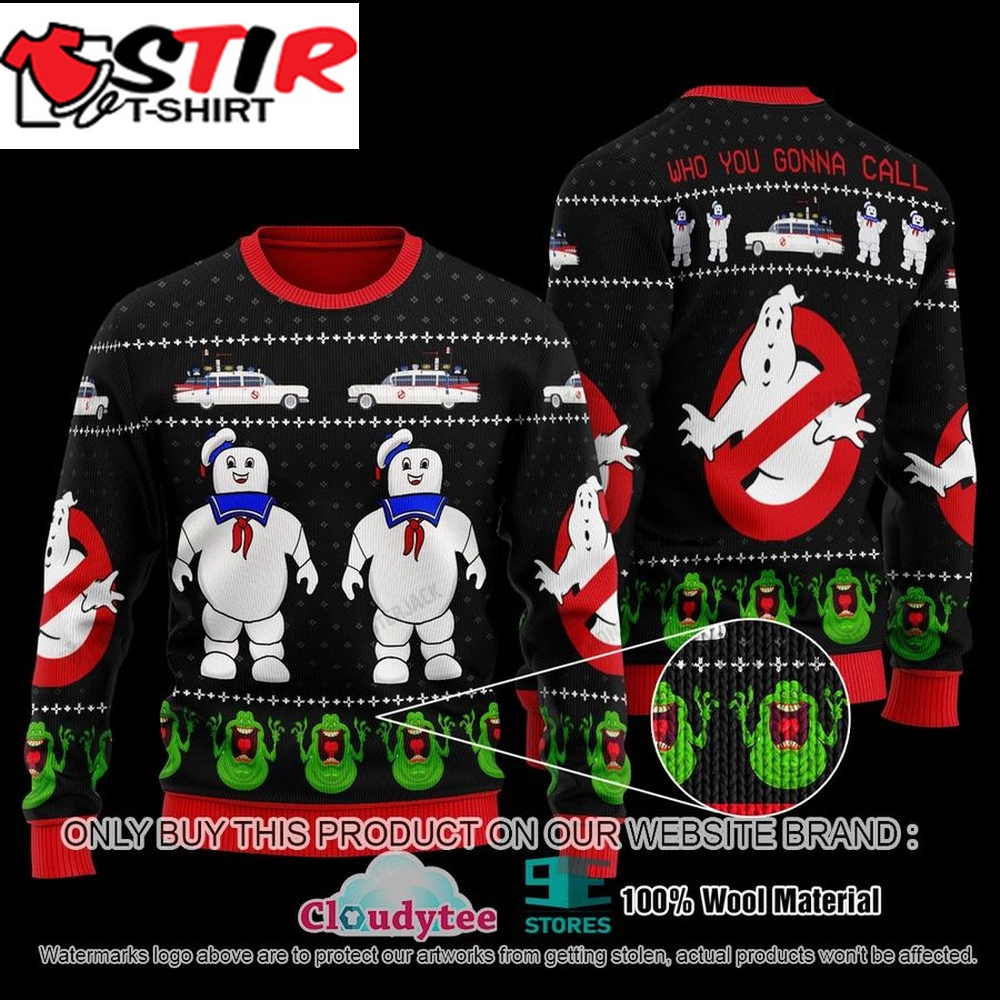 Ghostbusters Happy Halloween Black Christmas Sweater &8211; Limited Edition