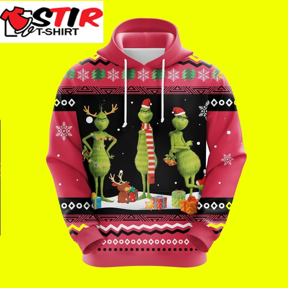 Grinch Christmas Cute Noel Mc Ugly Grinch 3D Hoodie Amazing Gift Idea Thanksgiving Gift