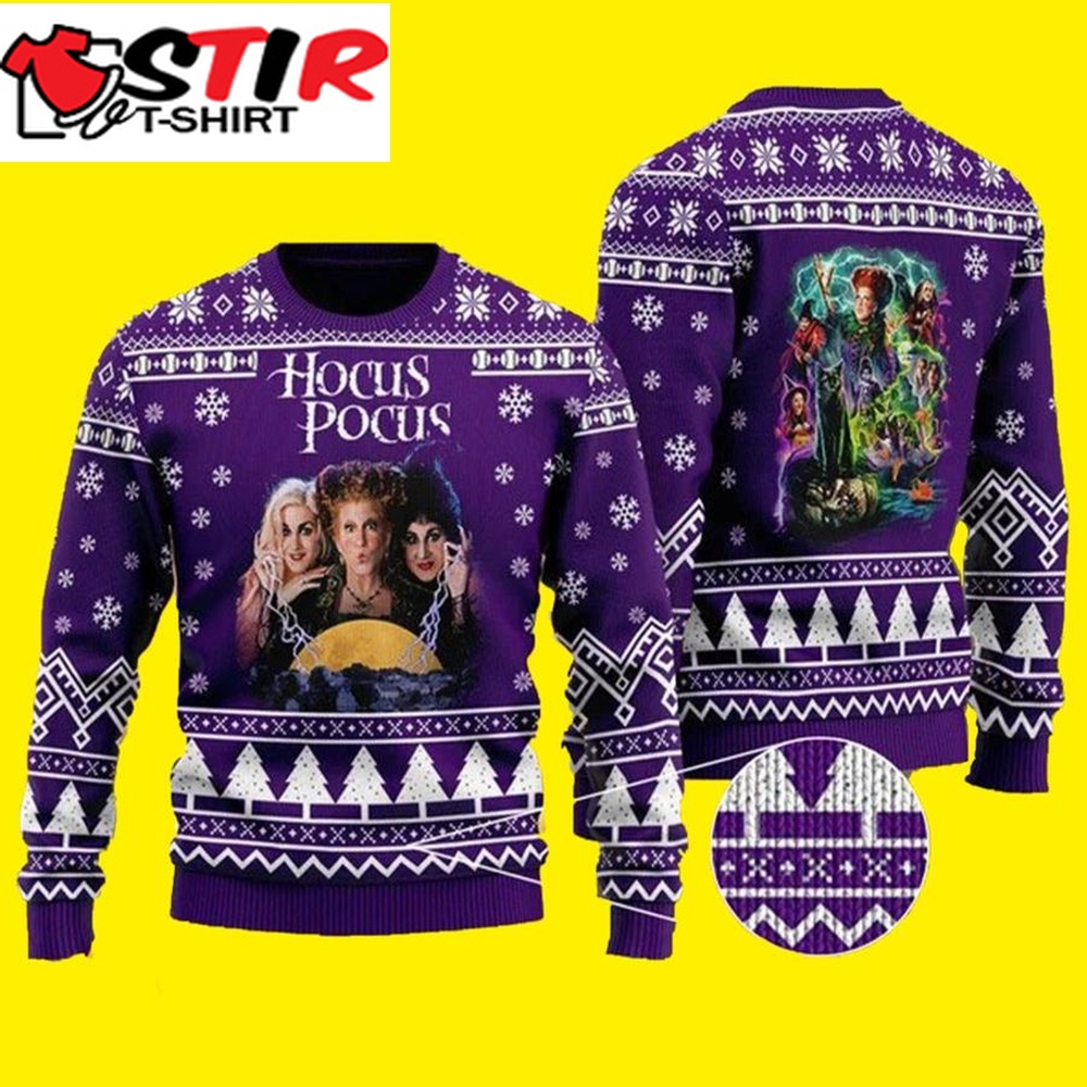 Halloween Hocus Pocus Ugly Christmas Sweater Witches