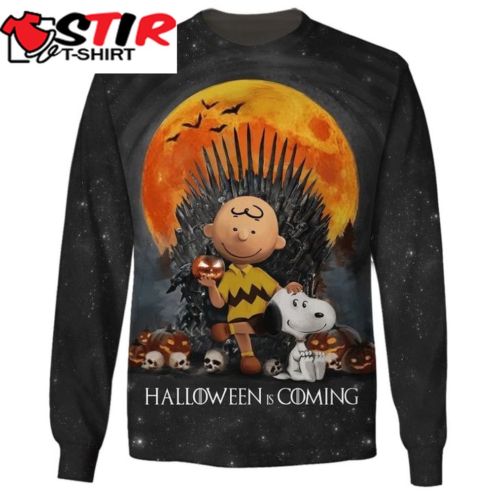 Halloween Is Coming Charlie Brown And Snoopy 3D Sweater