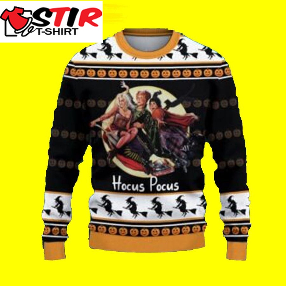 Halloween Vintage Hocus Pocus Ugly Christmas Sweater