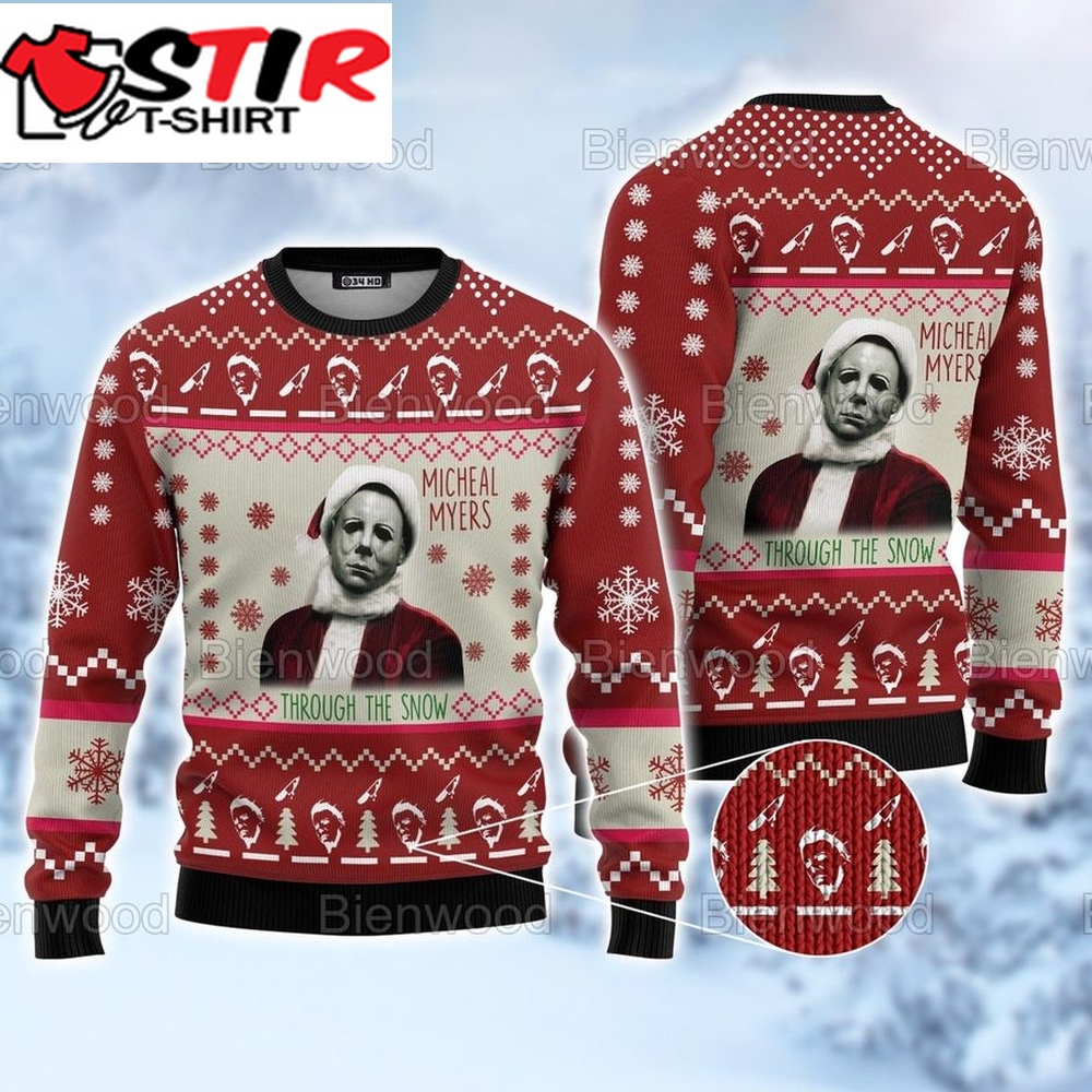 Happy Halloween Micheal Myers Christmas Sweater