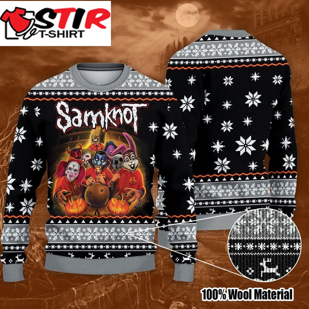Horror Movie Samknot Halloween Trick Or Treat Sweater