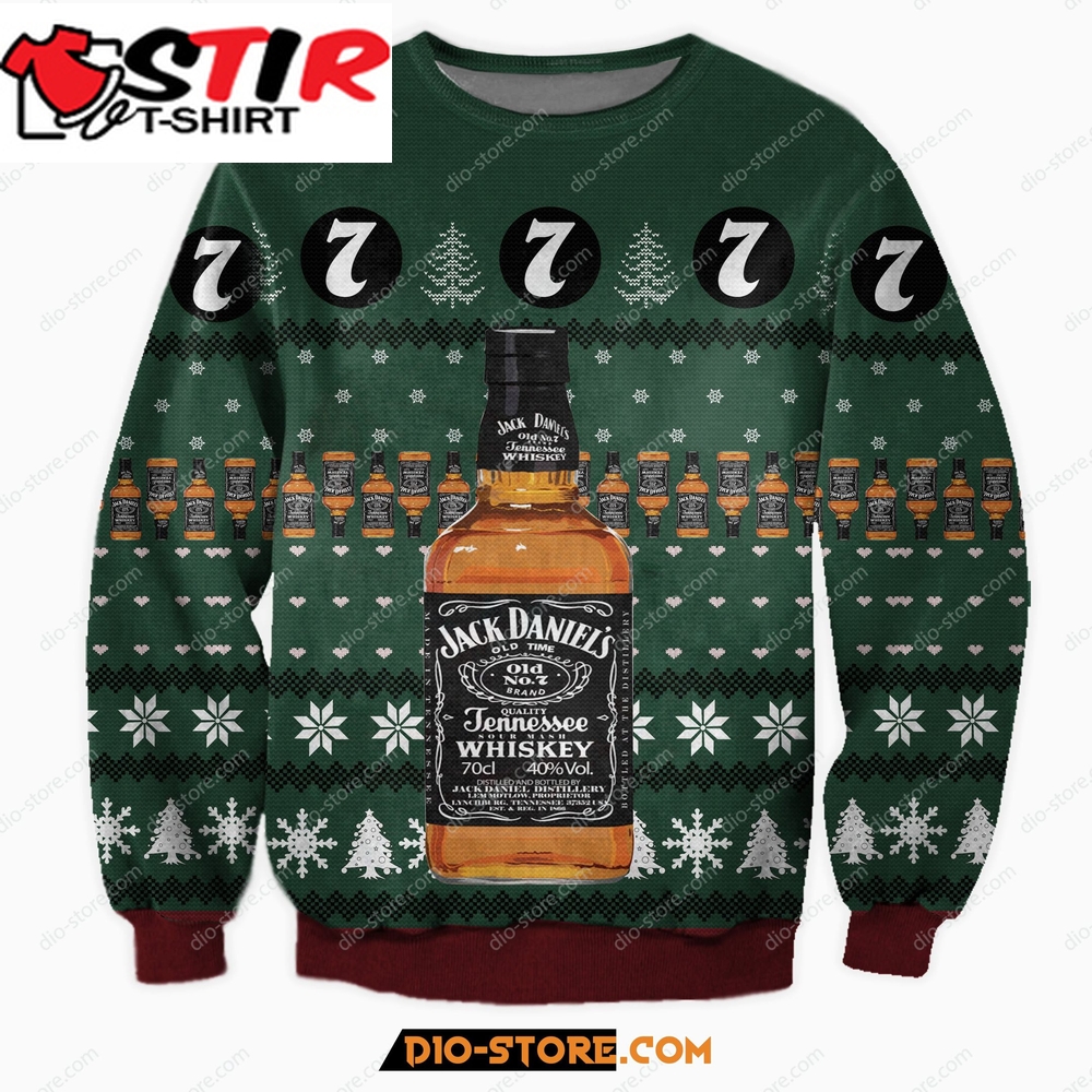 Jack Daniels Tennessee Whiskey Knitting Pattern For Unisex Ugly Christmas