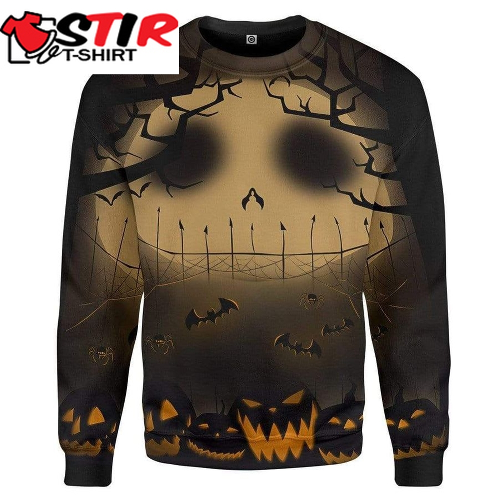 Jack Pumpkin Halloween 3D Sweater