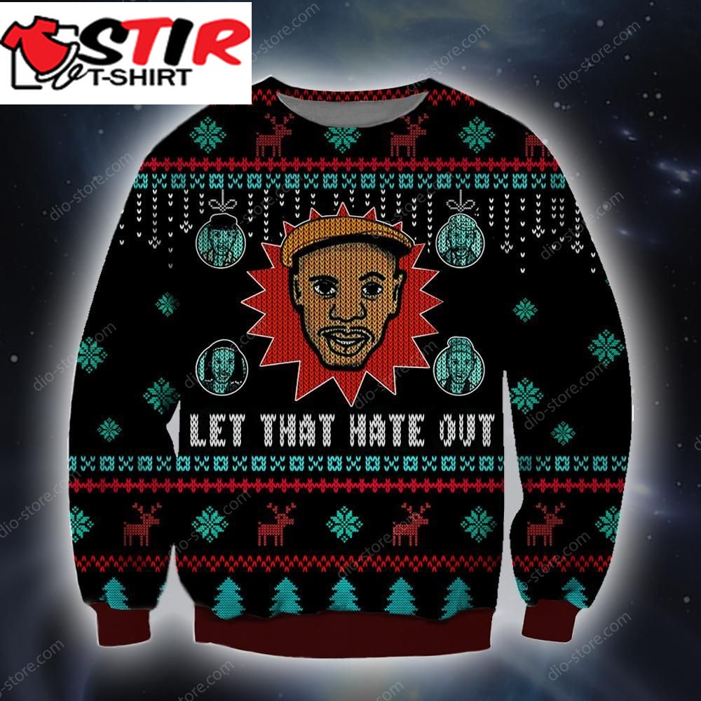 Let That Hate Out Knitting Pattern For Unisex Ugly Christmas