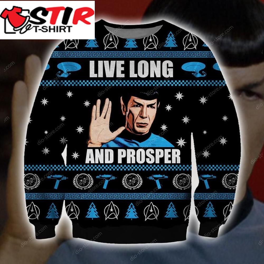 Live Long And Prosper Knitting Pattern For Unisex Ugly Christmas