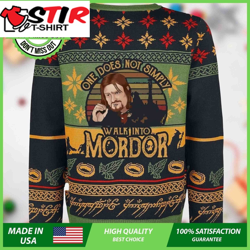Lort One Does Not Simply Walking Into Mordor Ugly Christmas