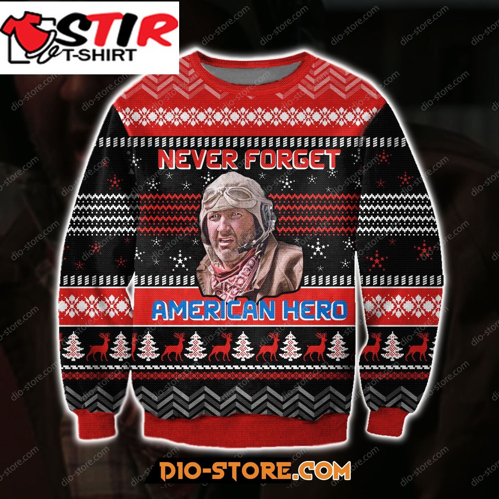 Never Forget American Hero Knitting Pattern For Unisex Ugly Christmas