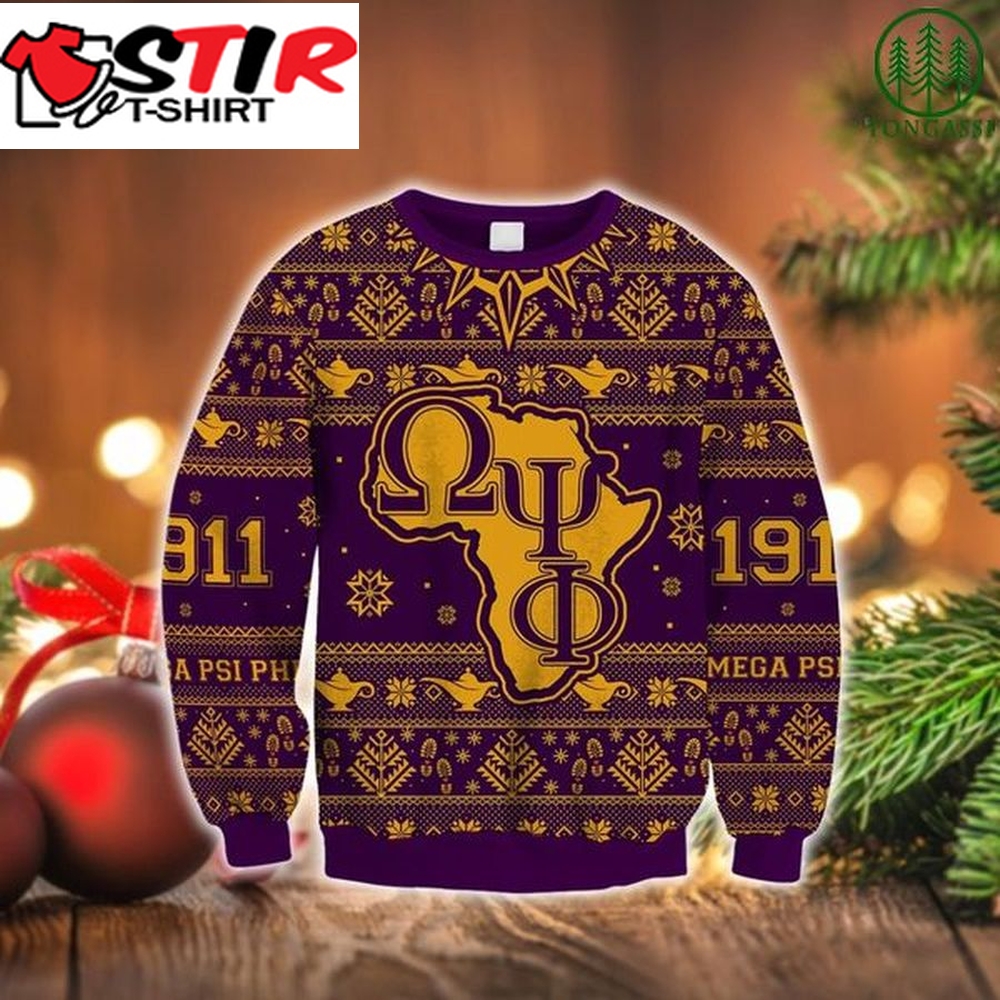 Omega Psi Phi Ugly 1911 Christmas Shirt 3D Aop