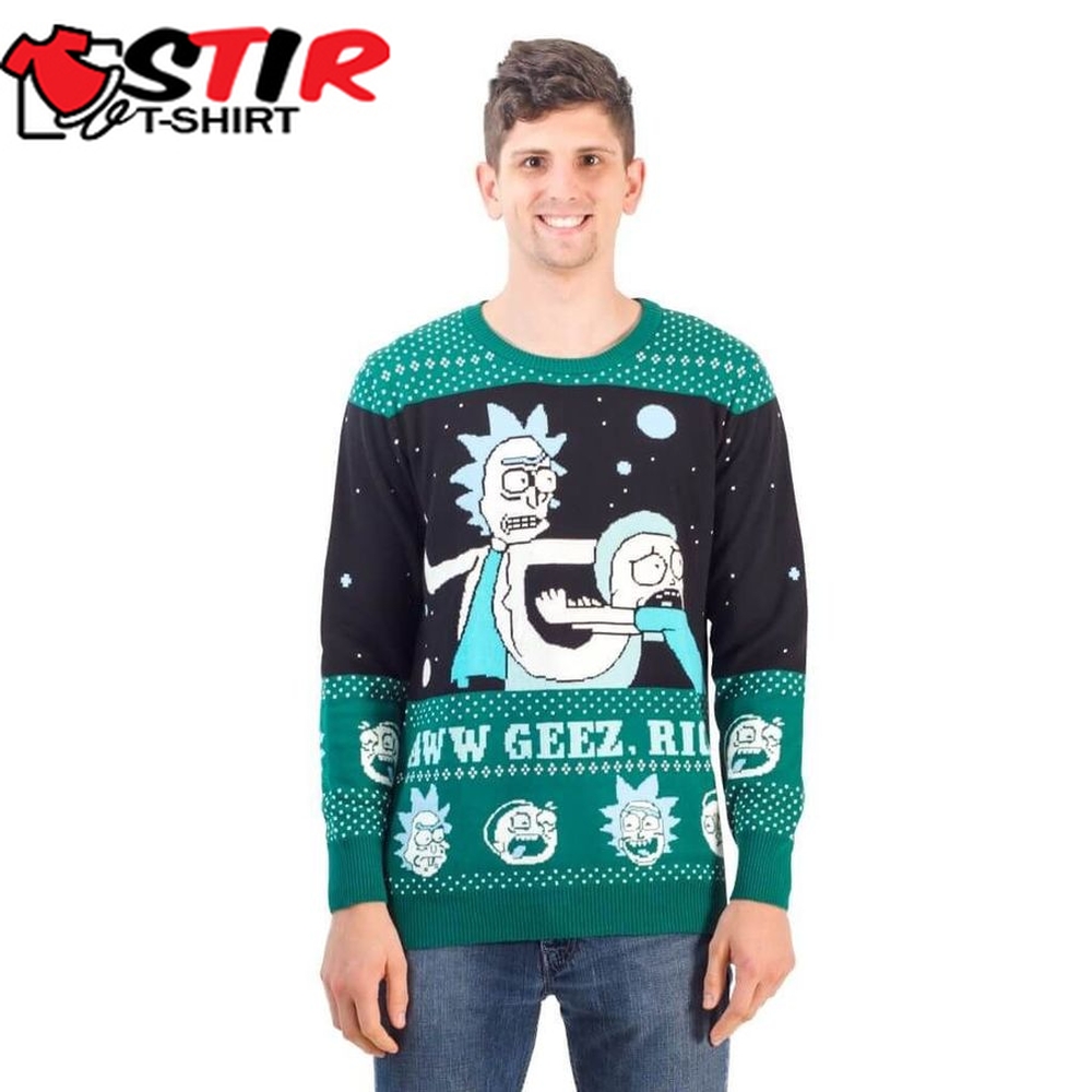 Rick And Morty Aww Geez Rick For Unisex Ugly Christmas