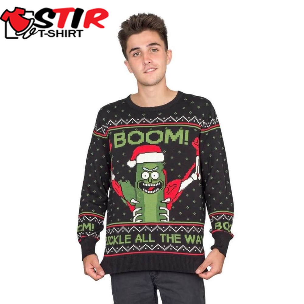 Rick And Morty Boom Pickle Rick For Unisex Ugly Christmas