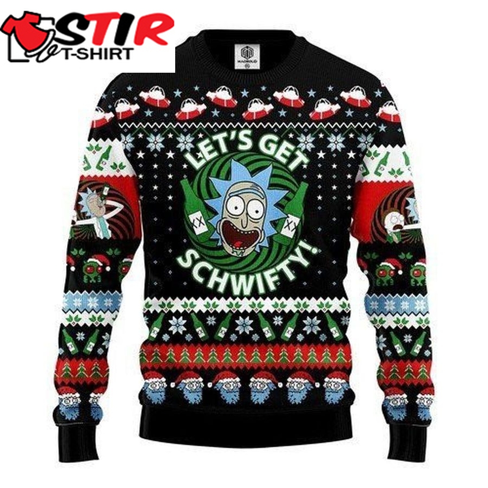 Rick And Morty Lets Get Schwifty For Unisex Ugly Christmas