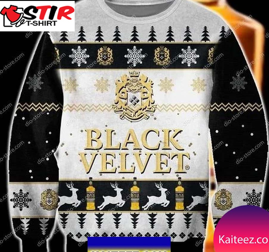 Black Velvet Whisky 3D Christmas Ugly Sweater