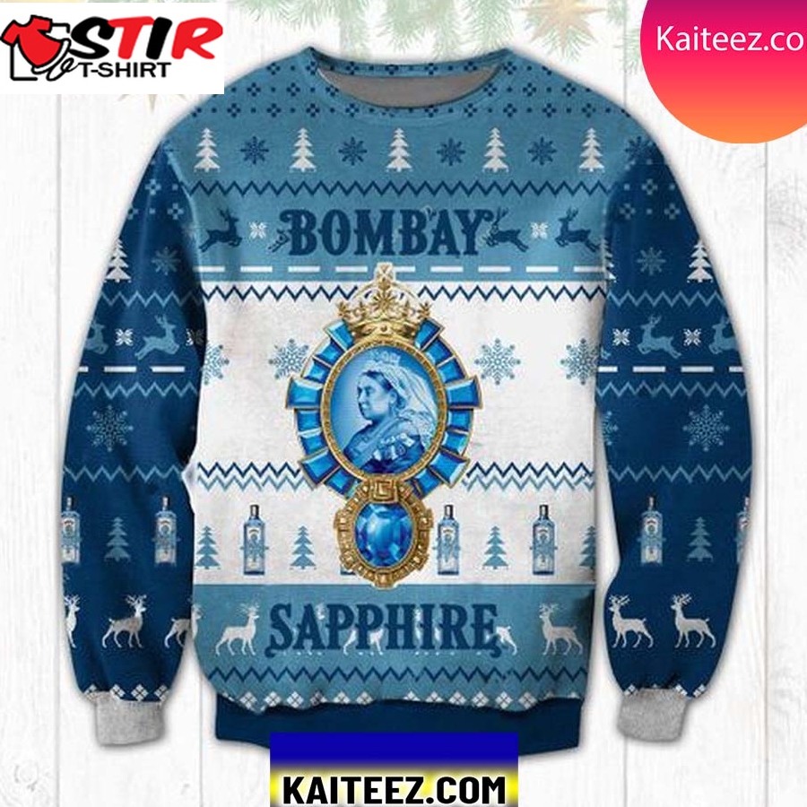 Bombay Sapphire 3D Christmas Ugly Sweater