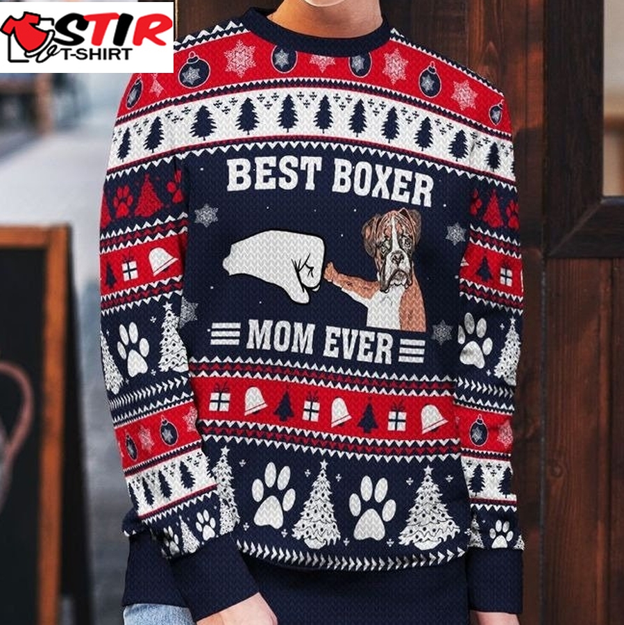 Boxer Dog Ugly Christmas Sweater Gift For Lover