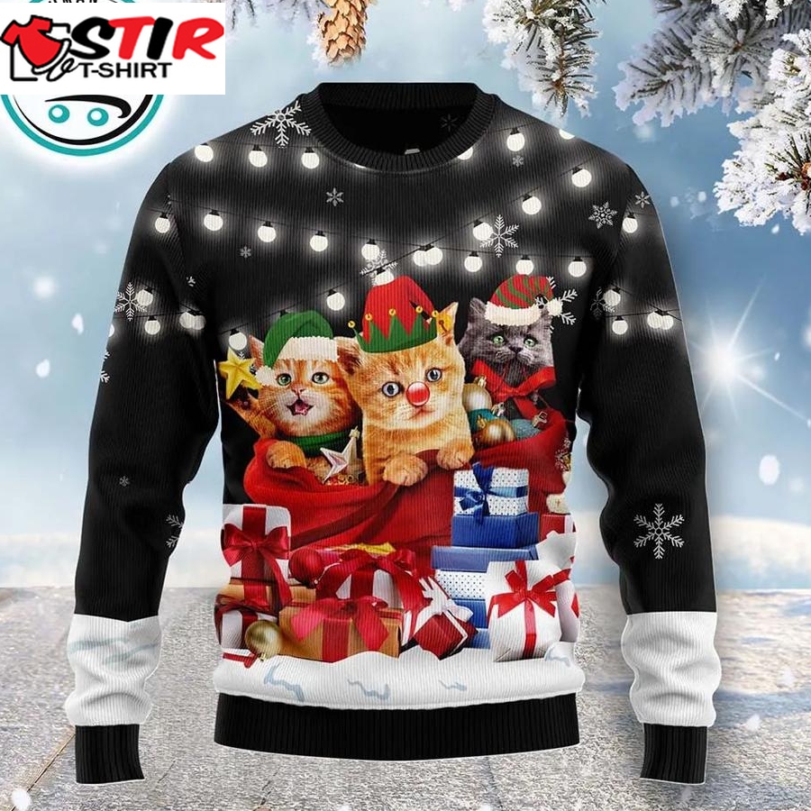 Cat Gifts Noel Ugly Christmas Sweater, Xmas Gifts For Men Women