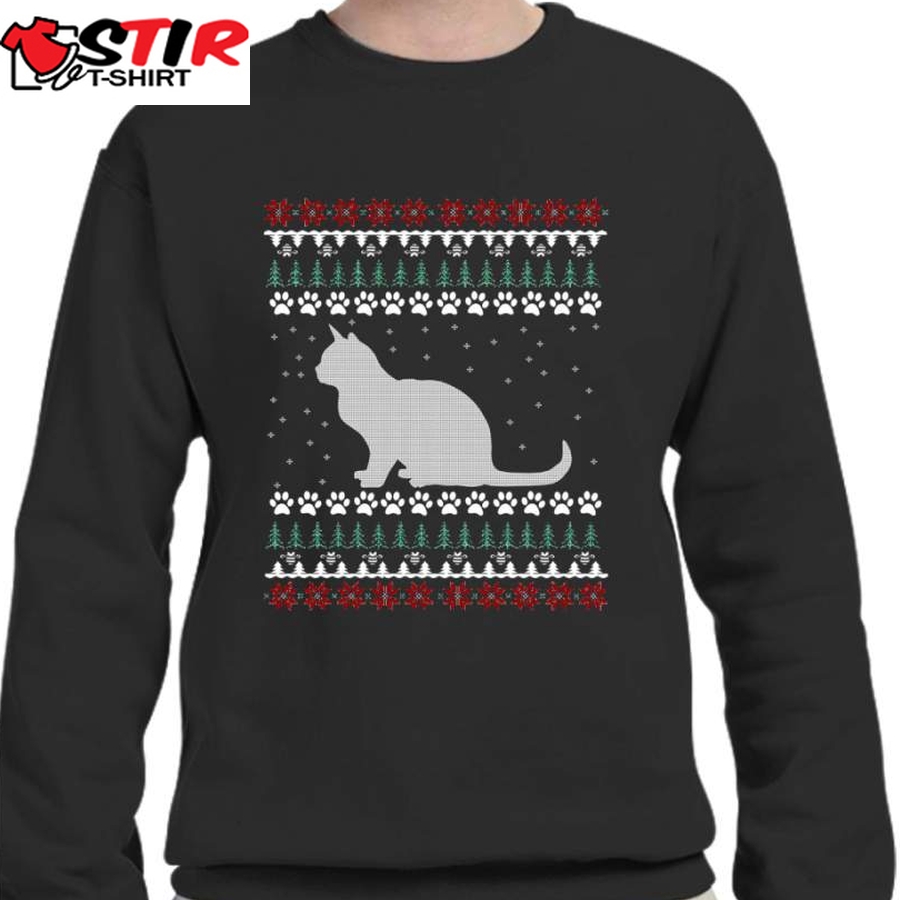 Cat   Ugly Christmas Sweater   Ugly Christmas Sweater   Gift Crew Neck Sweatshirt   605